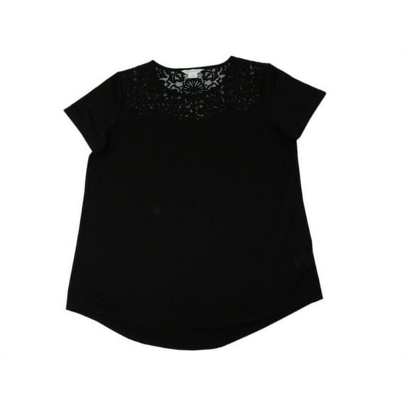 Wonder Limited Women's Amara Burnout Tee in Black, Size Medium