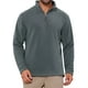 thumbnail image 1 of SUDADERA PULÓVER DE FORRO POLAR DE MANGA LARGA CON CUELLO DE PIE Y CIERRE DE MEDIA CREMALLERA PARA HOMBRES INSPIRE CHIC M GRIS OSCURO, 1 of 6