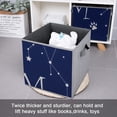 thumbnail image 5 of Set of 6 Collapsible Oxford Fabric Storage Cubes with Handles, Foldable Closet Organizer Bins for Clothes, Toys, Shelves, Home & Kitchen Celestial Map 'MOM' Letters, 5 of 7