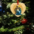 thumbnail image 6 of The Birth of Jesus Christmas Ornament Blessing Nativity Scene Ornament, Christian Hanging Decoration for Xmas Tree Car Rearview Mirror, 6 of 6