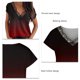 thumbnail image 4 of Camiseta Ormromra con estampado de cuello en V para mujer manga corta Talla S a XXL, 4 of 5
