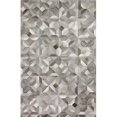 thumbnail image 1 of Bashian H112-GY-8X10-H40 8 x 10 ft. Santa Fe Collection Contemporary Leather Hand Stitched Area Rug, Grey, 1 of 1