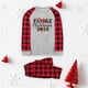 thumbnail image 1 of Pijama familiar europeo con estampado navideño de moda, traje para padres e hijos, blusa y pantalones de poliéster para mujer, 1 of 3