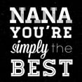 thumbnail image 2 of SD Graphics Studio 12x12 White Modern Wood Framed Museum Art Print Titled - Simply the Best Nana Square, 2 of 4