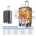 thumbnail image 4 of Pofeuu Fall Farmhouse Pumpkins1 Print Luggage Suitcase Cover Protector Luggage Washable Covers Aesthetic for 18/24/28/32 inch Luggage（No luggage included）-Small, 4 of 7