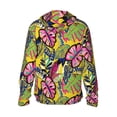 thumbnail image 2 of Picia Colrful Tropical Leaves Women's Men's UPF 50+ Sun Protection Hoodie Shirt Long Sleeve SPF Fishing Outdoor UV Hiking Lightweight Shirts-XX-Large, 2 of 9