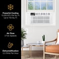 thumbnail image 6 of Whirlpool 15,000 BTU 115V Window-Mounted Air Conditioner with Remote Control, WHAW151CW, 6 of 19