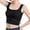 Black, variant on Womens Tank Tops Side Split Navel Vest With Breast Pad Bottoming Top Slim And High Waist With Bra Underwear