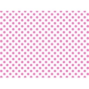 1 Pack, Pink Dots Wrapping Paper 26" x 417', Half Ream Roll for Party, Holiday & Events, Made in USA