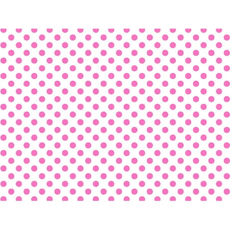 1 Pack, Pink Dots Wrapping Paper 30" x 833', Full Ream Roll for Party, Holiday & Events, Made in USA