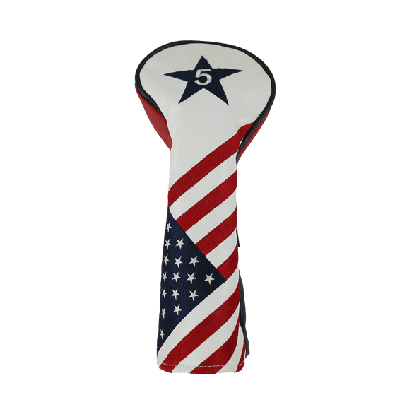RAM GOLF USA STARS AND STRIPES PU LEATHER HEADCOVER For #5 FAIRWAY WOOD