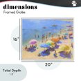 thumbnail image 4 of Stupell Industries Contemporary Colorful Day at Beach White Framed Giclee Art, 20 x 16, by LSR Design Studio, 4 of 8