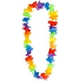 thumbnail image 5 of 12 Pack- Colorful Hawaiian Flower Leis (36") Rainbow Colors Tropical Hawaii Luau Lei Party Favor Decoration for Beach Birthday Graduation Wedding Parties, 5 of 8