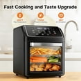 thumbnail image 4 of Air Fryer, 12.6-Quart Smart Air Fryer, 12-in-1 Functions - Air Fry, Roast, Reheat, Dehydrate, Bake, Steam, and More, 400°F Max Temperature, Pink, 4 of 8