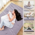 thumbnail image 6 of Floor Mattress, Futon Mattress Twin Size 39"x 80", 2.56" Thicken Tatami Mattress, Portable Foldable Floor Bed, Roll Up Futon Cushion, Suitable for Camping Guest Room Dormitory (Grey), 6 of 14