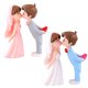 thumbnail image 5 of 2 pares de figuras de novios en miniatura para decoración de bodas, San Valentín y fiestas., 5 of 8