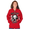 thumbnail image 3 of Kanji Style Betty Boop Major Sass Women Plus Size Zipper Hoodie Brisco Brands 2X, 3 of 5