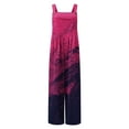 thumbnail image 5 of Dyegold Jumpsuits for Women Casual, Casual Jumpsuits for Women Summer Fashion Comfy Summer Bib Tie Dye Wide Leg Square Neck Sleeveless Rompers Overalls Black_Friday, 5 of 6