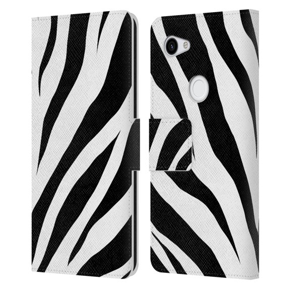 Head Case Designs Officially Licensed Grace Illustration Animal Prints Zebra Leather Book Wallet Case Cover Compatible with Google Pixel 3a