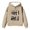 1 Beige, variant on Gyujnb Unisex Warm Hoodie with Mixed Basic Text Print for Fall Winter Versatile Casual Wear,Size 1-16Y,5-6 Years