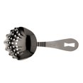Barfly Scalloped Julep Bar Strainer, O/S, Gun Metal Black