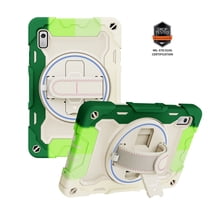 Dteck for Lenovo Tab M9 Case 9 inch (TB-310FU) with Rotating Hand Strap/Sturdy Stand, Heavy Duty Drop Protection Shockproof Rugged Case for Lenovo M9 HD Tablet 2023,Rainbow Green