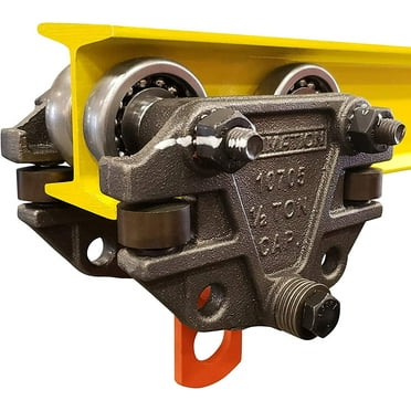 Ultimation Heavy Duty 1,000 Pound Capacity I-Beam Trolley with Side Guide Rollers - Ideal for Automotive Assembly Plants - Industrial Grade, High Load-Bearing Fits 3", 4", and 6" Tall Trolley Systems
