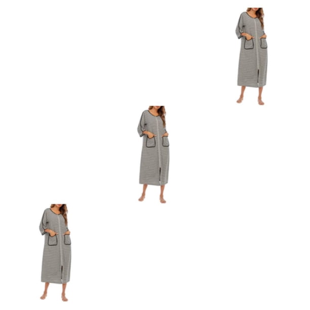 Sonducket Reemplazo de de noche para mujer, cuello , manga larga, transpirable, Otoño Invierno, de oficina, ropa de dormir, ropa de dormir Type1 NO1