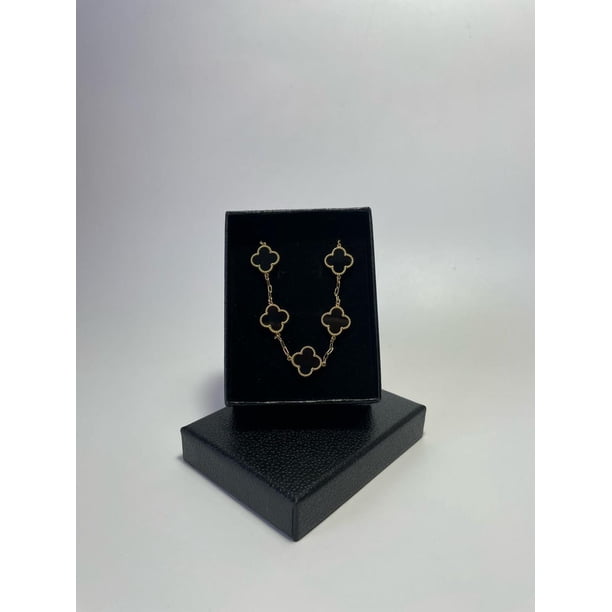 Pulsera Trébol Enchapado Oro 18k Acero Inoxidable Unisex
