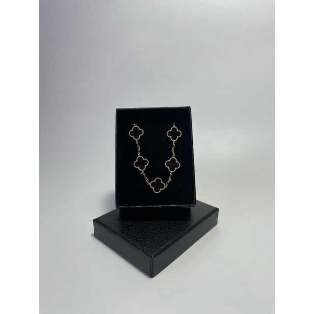 Pulsera Trébol Enchapado Oro 18k Acero Inoxidable Unisex