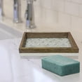thumbnail image 4 of nu steel Trillium Soap Dish in Pearl escent Mosaic & Wood GLA428-3H, 4 of 5