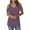 Purple, variant on fatyb Womens Summer Tops Cold Shoulder V Neck Shirts Short Sleeve Tunic Tops Dressy Solid Color Blouses