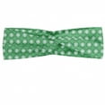 thumbnail image 1 of Abstract Headband, Repetitive Vintage Circles Dotted Rounded Elements in Leaf Tones, Elastic and Soft Women's Bandana for Sports and Everyday Use, Grey Red Coconut, by Ambesonne, 1 of 3