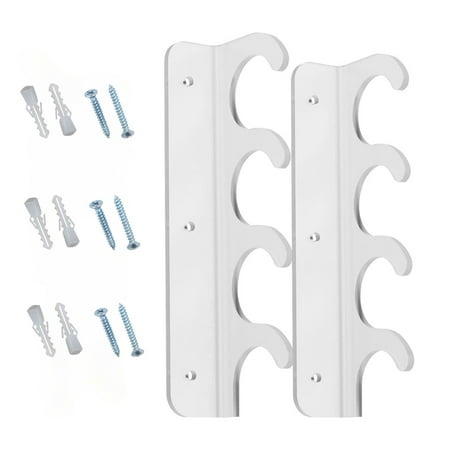 Fishing Rods Wall Mounted Display Rack Acrylics Storage With Hooks for Gears