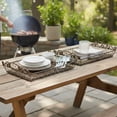 thumbnail image 4 of Woodard & Charles 18.5-Inch Serving Tray, 2 Piece Set, 4 of 5