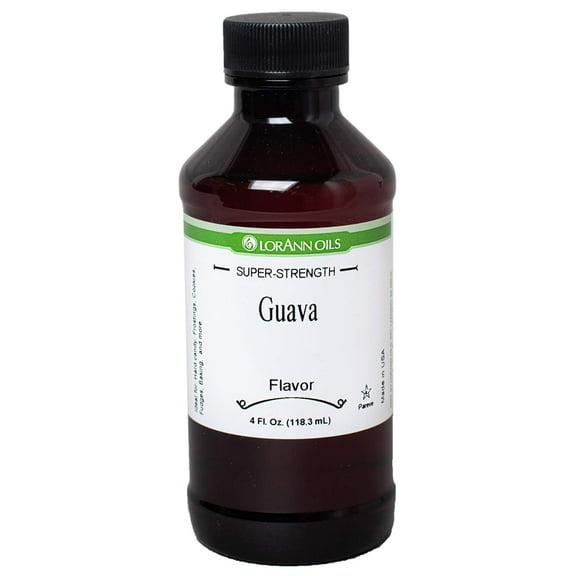 LorAnn Oils Guava Super Strength Flavor 4 oz Glass Bottle - Baking and Candy Flavoring