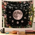 thumbnail image 2 of DaShan Moonlit Garden Tapestry Wall Hanging,Bohemian Floral Wall Decor for Bedroom Living Room Dorm,60"Wx50"L, 2 of 6