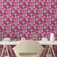 thumbnail image 2 of Ambesonne Floral Design Peel & Stick Wallpaper for Home, Springtime Hibiscus, 13"x36", Pastel Pink Hot Pink, 2 of 5