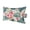 Pink, Yellow, Green, variant on Coastal Floral Outdoor Pillows for Chaise Lounge Chair Waterproof Lumbar Pillows with Insert&Adjustable Elastic Strap Beach Headrest Pillow Summer Palm Leaf Tropical Botanical Pillow for Pool 11"x16"
