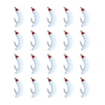 thumbnail image 2 of Soft Worms 2cm Lures Bass Fishing Baits Silicone Worm Lures with Hooks Biomimetic Maggot Earthworm Bait for Trout Crappie Panfish Bluegill Sunfish Freshwater Saltwater 20PC, 2 of 5