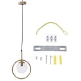 thumbnail image 1 of Pendant Light,Pendant Light E14 Single Bedroom Pendant Lamp Hotel Ceiling Light Professional Grade, 1 of 8