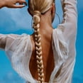 thumbnail image 3 of Shisuyan 2Pcs Long Braided Ponytail Extensions Synthetic Straight Hair Extensions Ponytail, 3 of 8