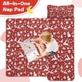 thumbnail image 4 of Red Christmas Silhouette Pattern Toddler Nap Mats for Kids Preschool,59"x22" Sleeping Mat Bag or Kids,Toddler Sleeping Bag,Toddler Nap Mat or Daycare, 4 of 6