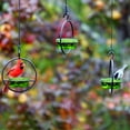 thumbnail image 7 of Mosaic Birds Recycled Glass & Metal Hanging Bird Feeder for Outdoors-Oriole Feeder for Garden- Bluebird Feeder - Green, 7 of 7