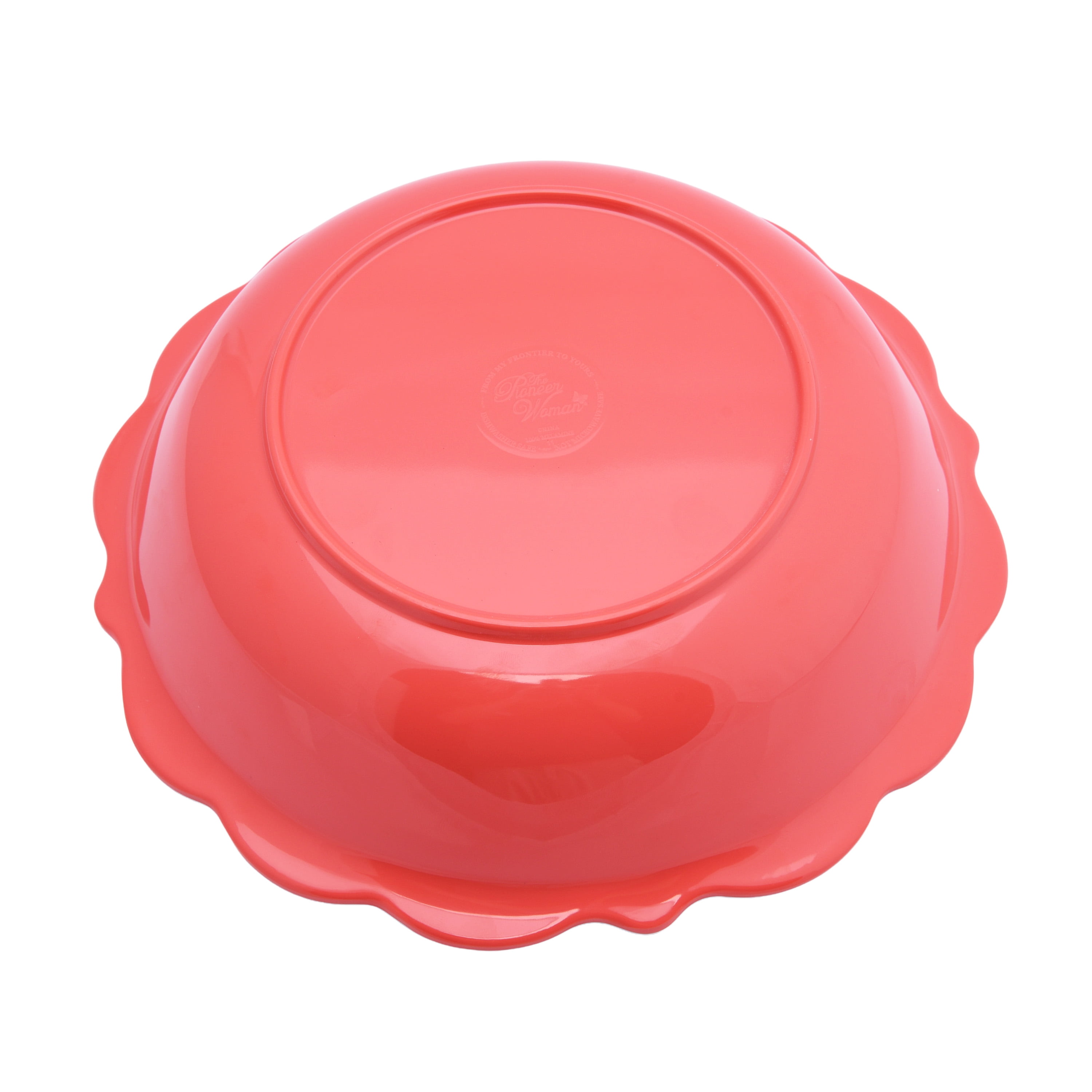 The Pioneer Woman Patchwork Medley Melamine Dinner Bowl, Coral
