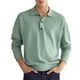 thumbnail image 1 of Hombres Casual Top Turn Down Collar Botón Frontal de Manga Larga Transpirable Hombres Casual Fit Top para el Otoño, 1 of 6