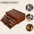 thumbnail image 7 of VISWIN 6 Drawers Wood Artist Supply Storage Box with Detach Dividers-Walnut, 7 of 7