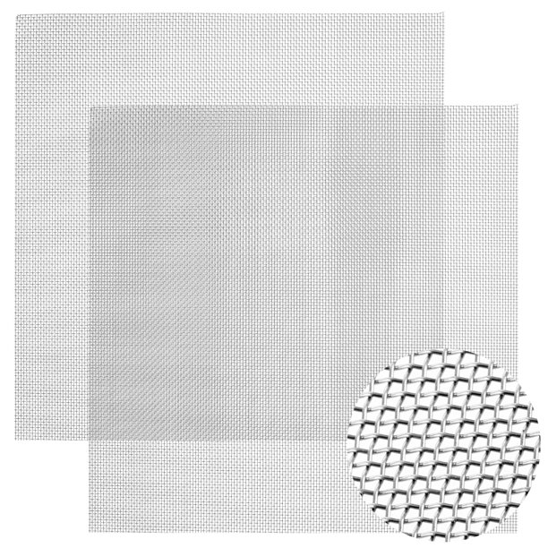 DANDELIONSKY 20 Mesh 304 Stainless Steel Mesh Filter 2Pcs Durable Metal