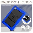 thumbnail image 6 of FJLBDE Case for iPad Pro 13 Inch (M4 2024/M5 2025), Rugged Shockproof Tablet Cases Cover with Kickstand Shoulder Strap, Blue, 6 of 7