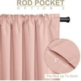 thumbnail image 3 of Linen Blackout Curtains for Bedroom 90 Inches Long, Back Tab/Rod Pocket Living Room Drapes, Thermal Insulated Blackout Curtains 2 Panels Set, 50" W x 90" L, Oatmeal, 3 of 6